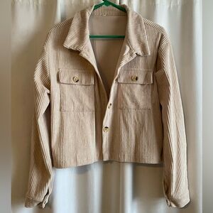 Tan Corduroy Women's Jacket